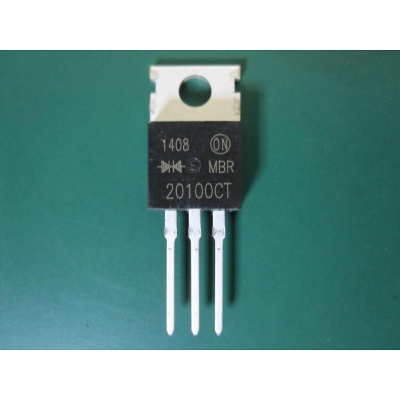 Picture of A CLASS MBR20100CT Diode 20A 100V Diode TO-220 MBR20100 Diode Power Rectifier 3 Pin Leads MBR20100 Diode 