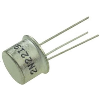 Picture of 2N2219A Transistor 2N2219 IC NPN Transistor 2N2219 30V 800mA Switch Transistor TO-39 Package 3 Pin Leads