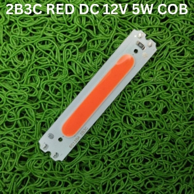 Picture of 6012BA 2B3C RED DC 12V 5W COB SMD LED Light Chip Ultra Bright Red Color 5 Watt LED Light Panel Mount Aluminum Base With Resistor For Solar Panel Flood Light Household Garden
