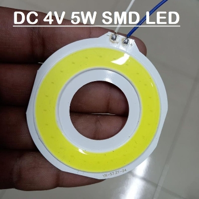 Picture of 10Pcs- ROUND YX-57.2Y-24 WHITE Color 5W 4V Size 60mm COB SMD LED Light Chip White COB LED Light 4V COB LED Light 5W COB Light COB LED Chip 4V COB LED Chip 5W Light Bulbs