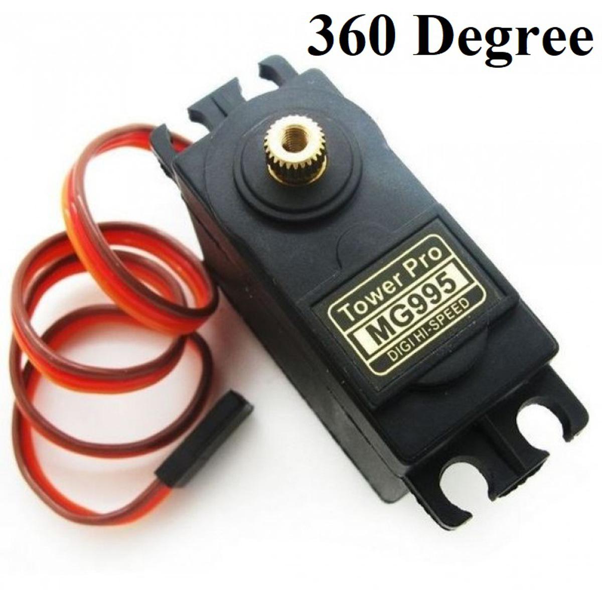 Picture of 360 Degree MG995 Servo Motor MG995 Large Torque DC 4.8V 7.2V Metal Gear Servo Motor 360 Degree Rotation Servo Motor With Gear Tools & Screw For Arduino