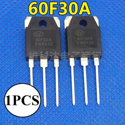 Picture of 60F30A MOSFET 60F30 Transistor 300V 60A TO-3P 3 Pin Leads Diode Switching Power Supply Transistor MOSFET