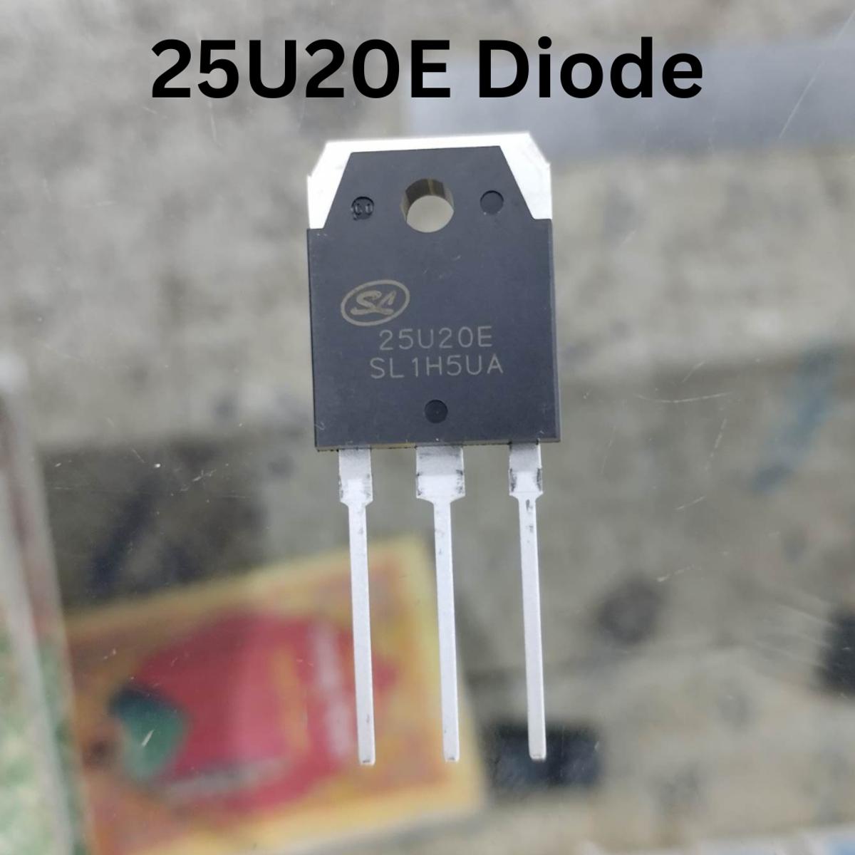 Picture of 25U20E MOSFET 25U20E Transistor 200V 25A TO-3P 3 Pin Leads Diode Switching Power Supply Transistor MOSFET
