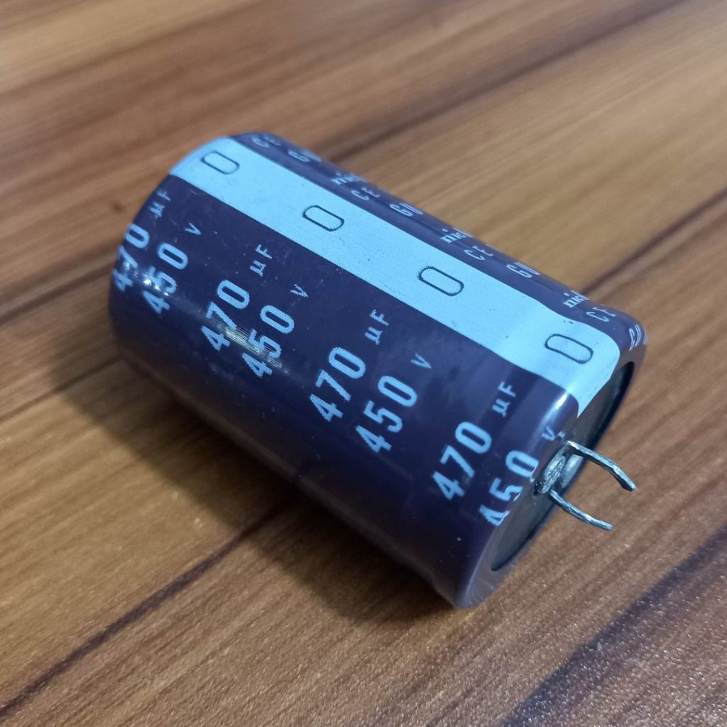 Picture of 470Uf 450V Capacitor Radial Electrolytic Capacitor 470Uf Capacitor 450V 470Uf Radial Pin Type Polarized Aluminum Electrolytic Capacitors 2 Pin Leads