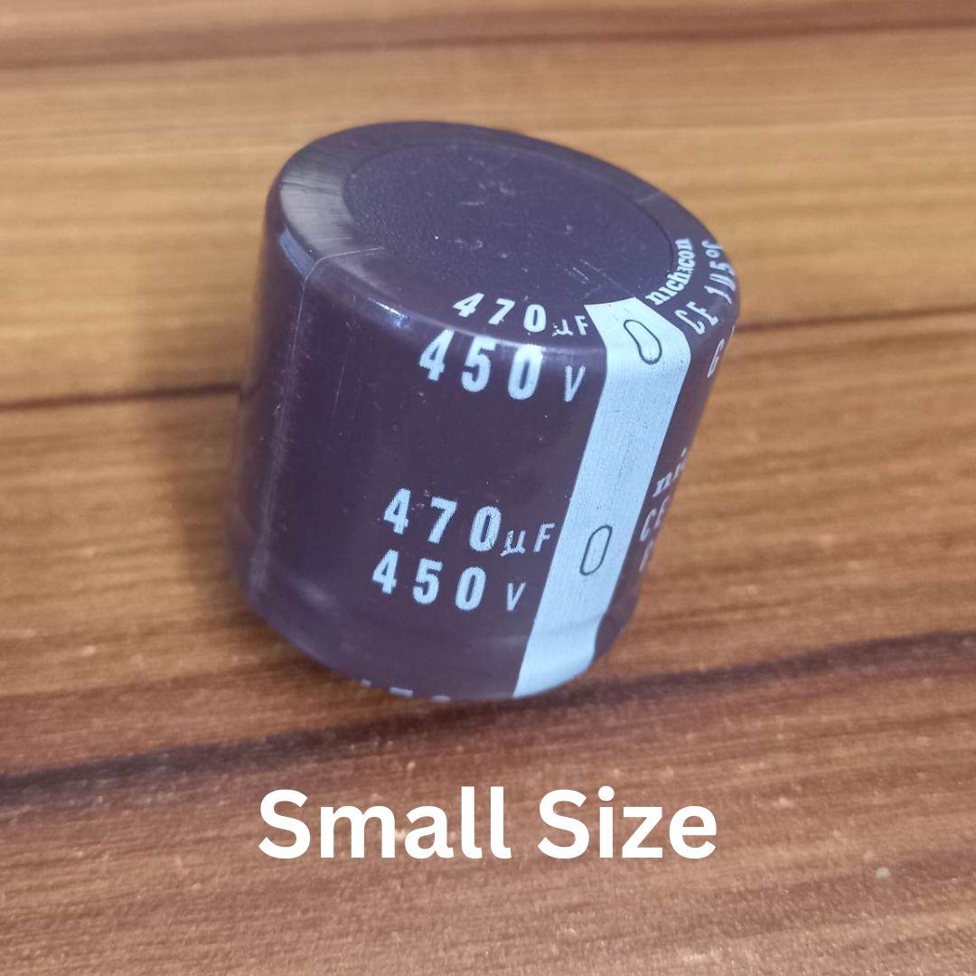 Picture of 470Uf 450V Capacitor Radial Electrolytic Capacitor 470Uf Capacitor 450V 470Uf Radial Pin Type Polarized Aluminum Electrolytic Capacitors 2 Pin Leads