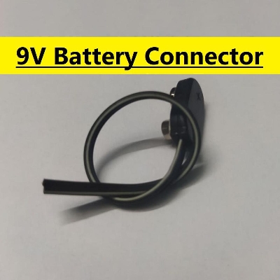 Picture of 3Pcs- BLACK Color 9V Battery Connector DC 9V Battery Clip Connector Leads Socket 6F22 Battery Connector Holder With Cables 9V Connector For 6F22 Battery 9V Power Supply