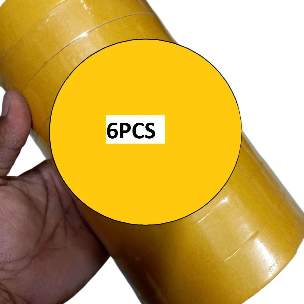 Picture of 6PCS-25mm Foam Tape WHITE 1″ Inch DOUBEL SIDE Foam Tape 25mm Both Side Gum Foam Tape White Double Side Foam Tape 1 Inch Tape WHITE Color Foam Tape