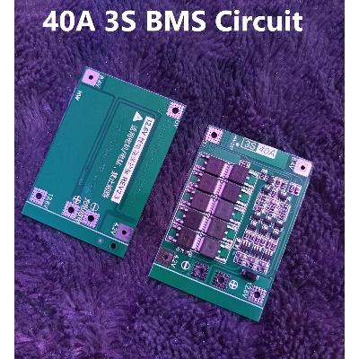 Picture of 40A 3S BMS Circuit 12V 40A Protection Circuit 12V BMS 40A 11.1V 12.6V 18650 AA AAA Lithium Battery Charger Board 3S 40A BMS Circuit 12V BMS Battery Management System - 12 volt battery