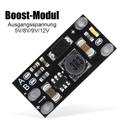Picture of Mini Voltage Converter Step Up Module 5V 8V 9V 12V Fixed Output Power Boost Module 1.5A Multi-Function Mini Boost Module Step Up Board 3.7V to 5V 8V 9V 12V Voltage Module Adapters