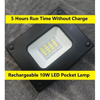 Picture of 5 Hours Run Time Without Charge Portable Handheld 10W LED Mini Pocket Lamp For Traveling Lamp LED Light Rechargeable Light Pocket Lamp 10W DC 5V 1A Input Micro USB Port Output 5V 1A Rechargeable LED Light With SOS RED + BLUE Flash Light
