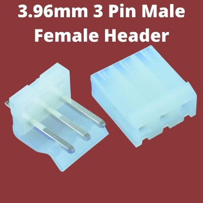 Picture of 5Pcs- AC 300V Male Header 3 Pin CPU MALE FEMALE HEADER Female Housing JST CH 3.96mm Pitch Leads Male Female Connector 3 Pin Male Female Connector Cables Connector