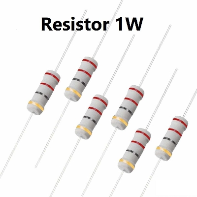 Picture of 25Pcs- 1Watt 470K Resistor 1W 470K Metal Film Resistor 470K 1Watt Metal Oxide Film Resistor Axial Leads 470K 1W Resistor ±5% Tolerance 2 Pin Leads