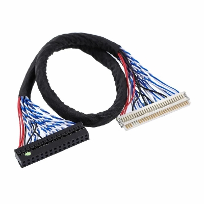 Picture of Universal FIX 30 Pin 1CH 6Bit LVDS Connector Cable 210mm For LED LCD Display Panel Controller 30 Pin LVDS Cables 