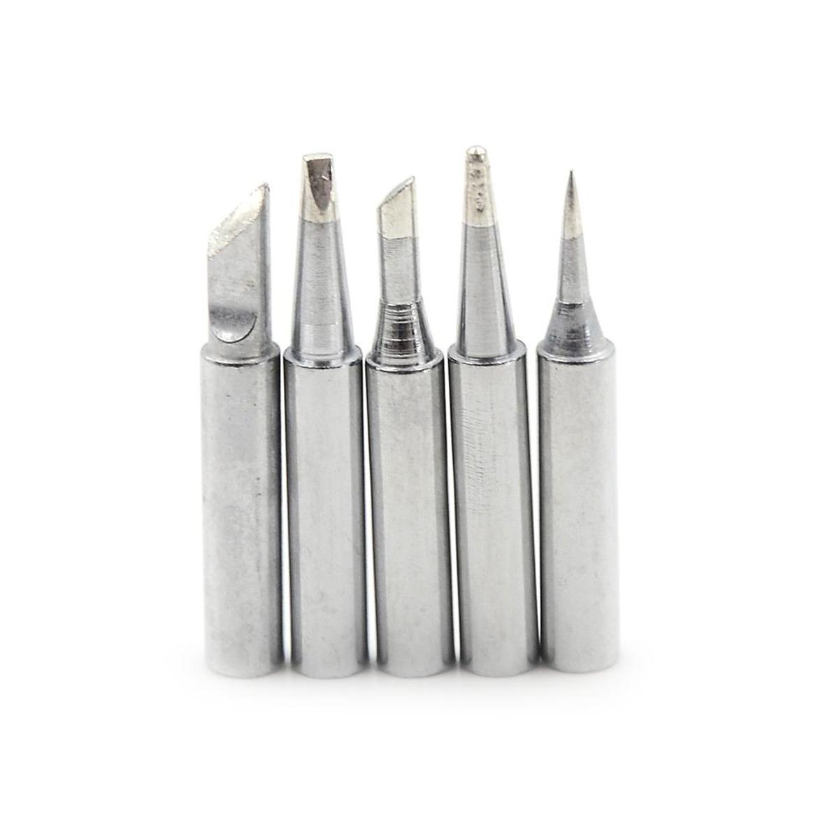 Picture of 5Pcs Set Of SILVER 900M-T-I 900M-T-2.5D 900M-T-K 900M-T-B 900M-T-3C Soldering Tip Bit Soldering Iron Professional Bits Replacement Pencil Soldering Solder Iron Tip For Soldering Iron & Soldering Station Tip