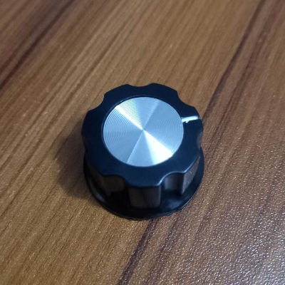 Picture of 24mm Amplifier Knob 24×14.5mm Aluminium Alloy Potentiometer Knob Amplifier Volume Knob Knurled Shaft 6.1mm Hole Amplifier MULTITURN Rice Cooker Volume Audio Knob Switches Knob