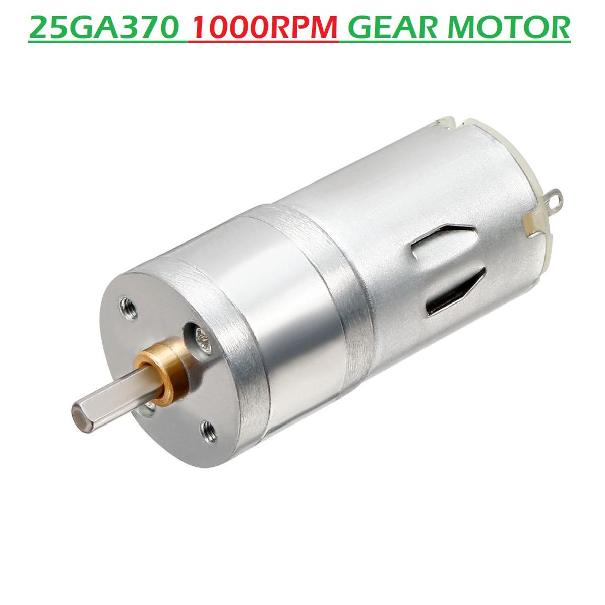 Picture of 25GA370 1000RPM GEAR MOTOR 12V 1000RPM 25GA370 Low Speed High Torque DC 12V Gear Motor Micro Gear Boxed Motor For Robot Car Toy 3D Printers Parts