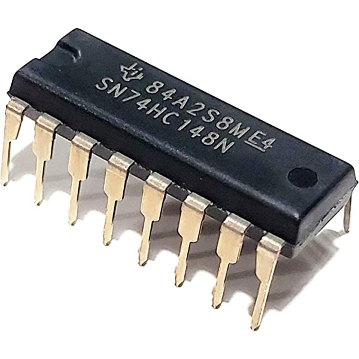 Picture of 74148 SN74HC148N 74HC148 74LS148 DIP 16 Pin IC Leads