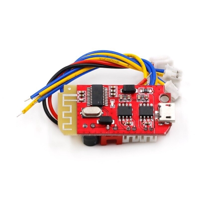 Picture of RED CT14 Bluetooth 4.2 5V 2A Mini Stereo Power Amplifier Board 3W 3W Digital Audio Amplifiers Board Bluetooth Speaker Modification Sound Music Module Micro USB DIY DC 3.7V To 5V