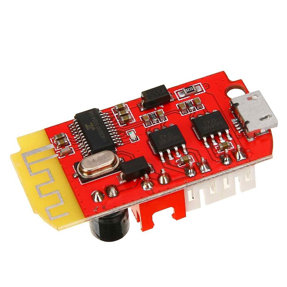 Picture of RED CT14 Bluetooth 4.2 5V 2A Mini Stereo Power Amplifier Board 3W 3W Digital Audio Amplifiers Board Bluetooth Speaker Modification Sound Music Module Micro USB DIY DC 3.7V To 5V