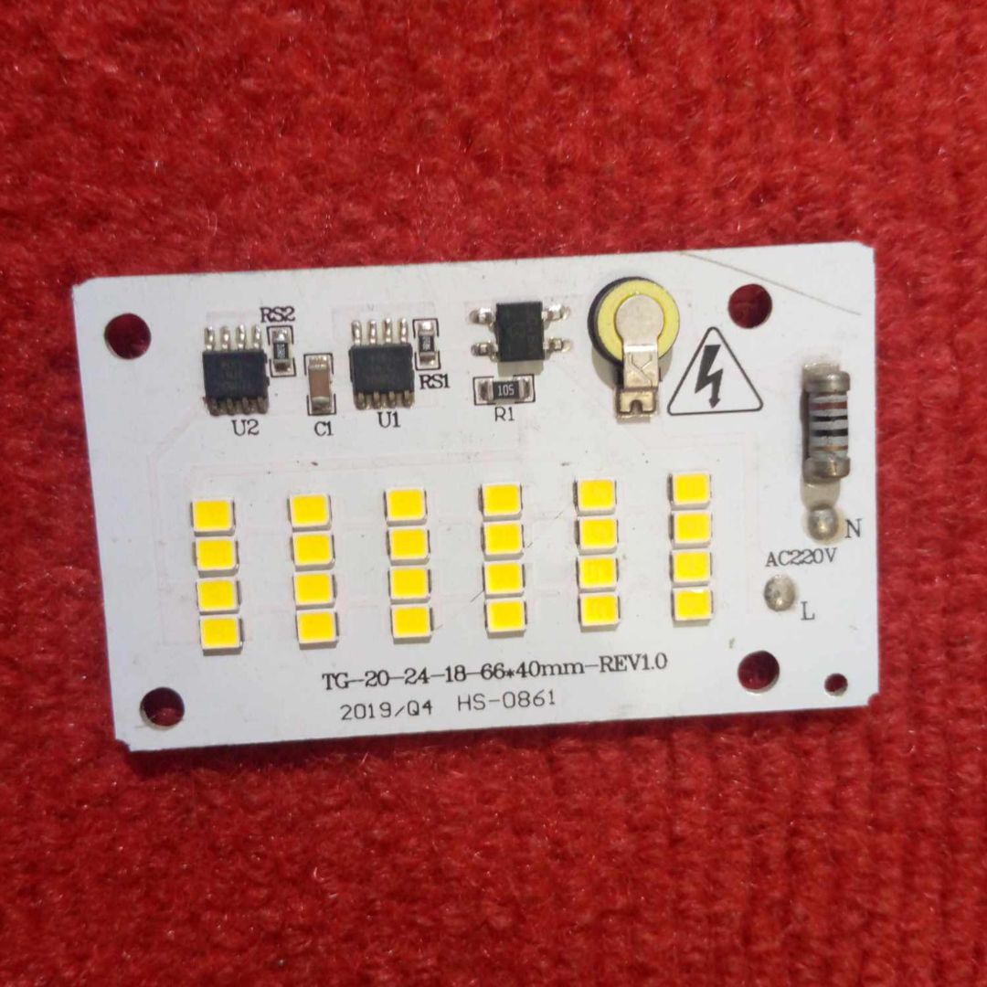 Picture of WHITE Color 20W Direct AC 220V 24PCS LED TG202418-REV1.0 HS-0861 Size 66x44mm COB SMD LED Light Chip