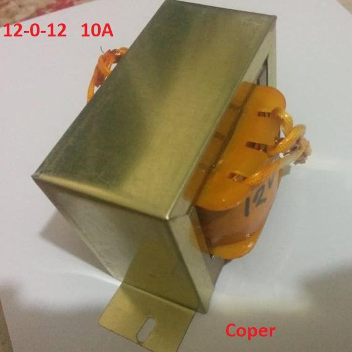 Picture of COPER WIRE 12V 10A Transformer 12 0 12 10Amp Input AC 220V Output 12V Transformer 10A Transformer Step Down 12 0 12 Volt Transformers 10 Amp For 12 0 12 Power Supply Adapters