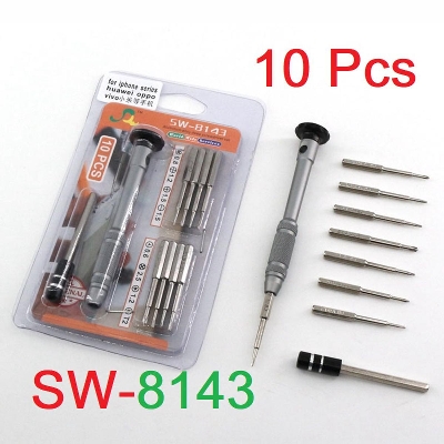 Picture of Precision Screwdriver Set 10 in 1 Repair Tool Kit With Magnetic Steel Bits Precision Aluminum Handle and Steel Long Shaft Repair Precision Screwdriver Set