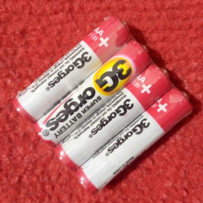 Picture of 4Pcs- NON RECHARGEABLE Battery 1.5 Battery AAA 3-G 1.5V Non Rechargeable AAA Battery Pin Type Small Triple A Battery 1.5V