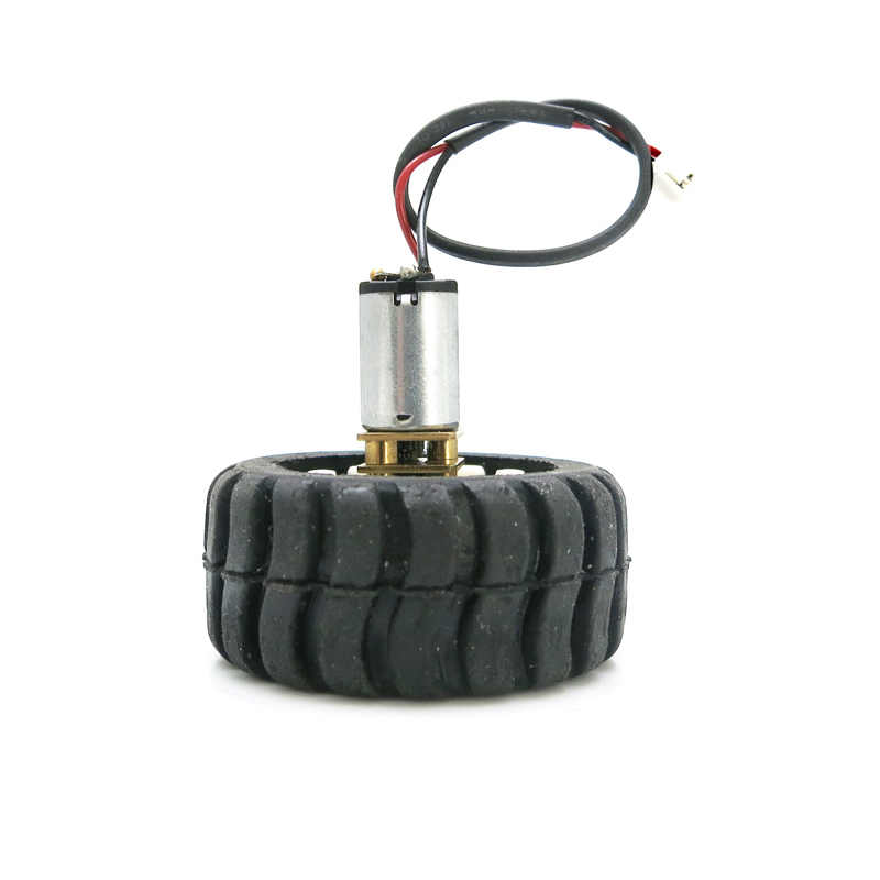 Picture of 3PI WHEEL 44mm N20 GEAR MOTOR Wheel Robotic Wheels MiniQ 3PI 44mm D-Axis Shaft N20 Wheel Rubber Tire 44x18mm N20 Electric Mini Micro N20 Gear Motor