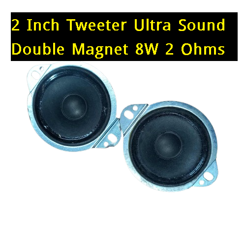 Picture of 2Pcs- 2 Inch Tweeter Ultra Sound Multimedia Double Magnet 2 Inch 8W 2 Ohms Audio Speaker HiFi Deep For Home Theater Loudspeaker Horn Stereo Amplifier