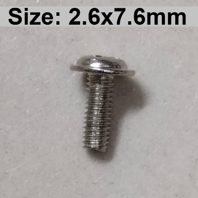 Picture of 10Pcs- CHINA M2.6 Round Head Screws M2.6×7.6mm Stainless Steel Round Cro-ss Pan Head Machine Screw Bolts Self Tapping Plain End M2.6 Crosshead Screws