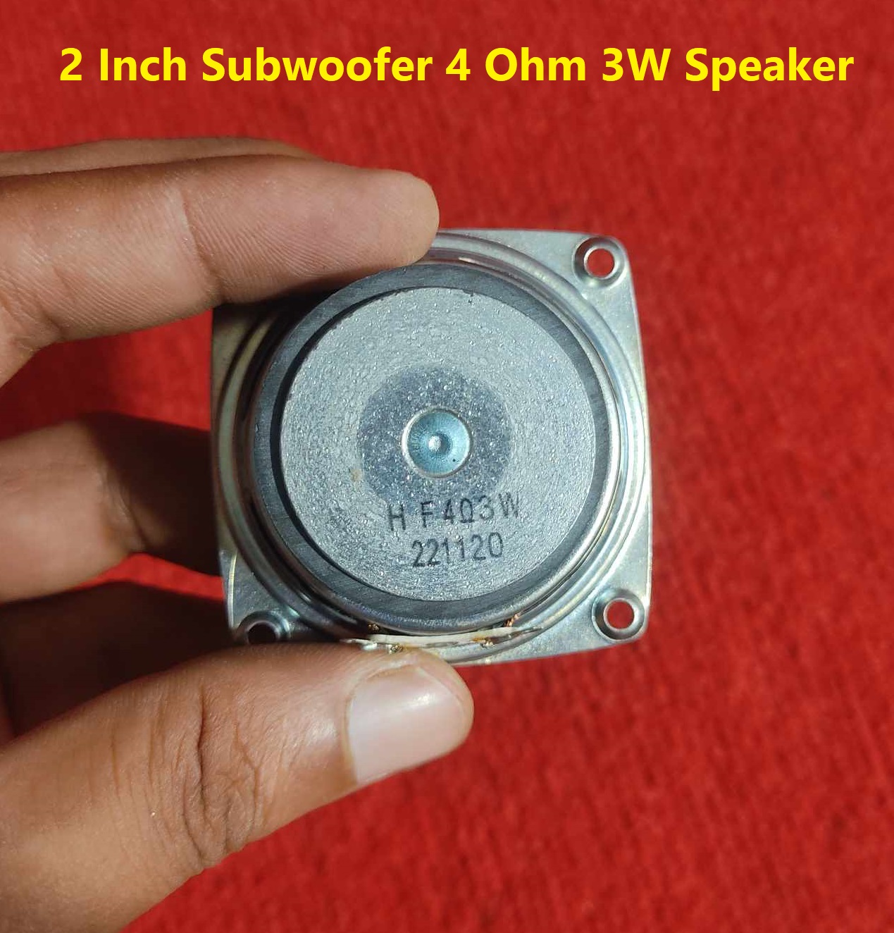 Picture of 2Pcs- HF 2 Inch Subwoofer Speaker 4 Ohm 3W Speakers 2 Inch Speaker 4 Ohm Audio Amplifier Speaker 4 Ohm Speaker 50mm Speaker Audio Speaker 3W Subwoofer Amplifiers Speaker 3W Bluetooth Speaker