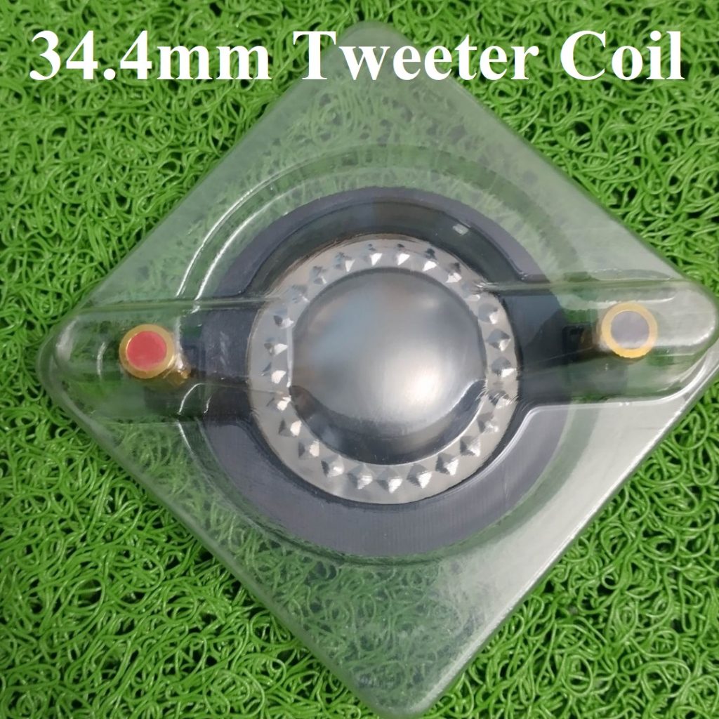 Picture of 34.4mm Tweeter Coil Sound Speaker Diaphragm Voice Reel Horn Replacement Audio Speaker Titanium Film for Car Home Entertainment Receivers & Amplifiers