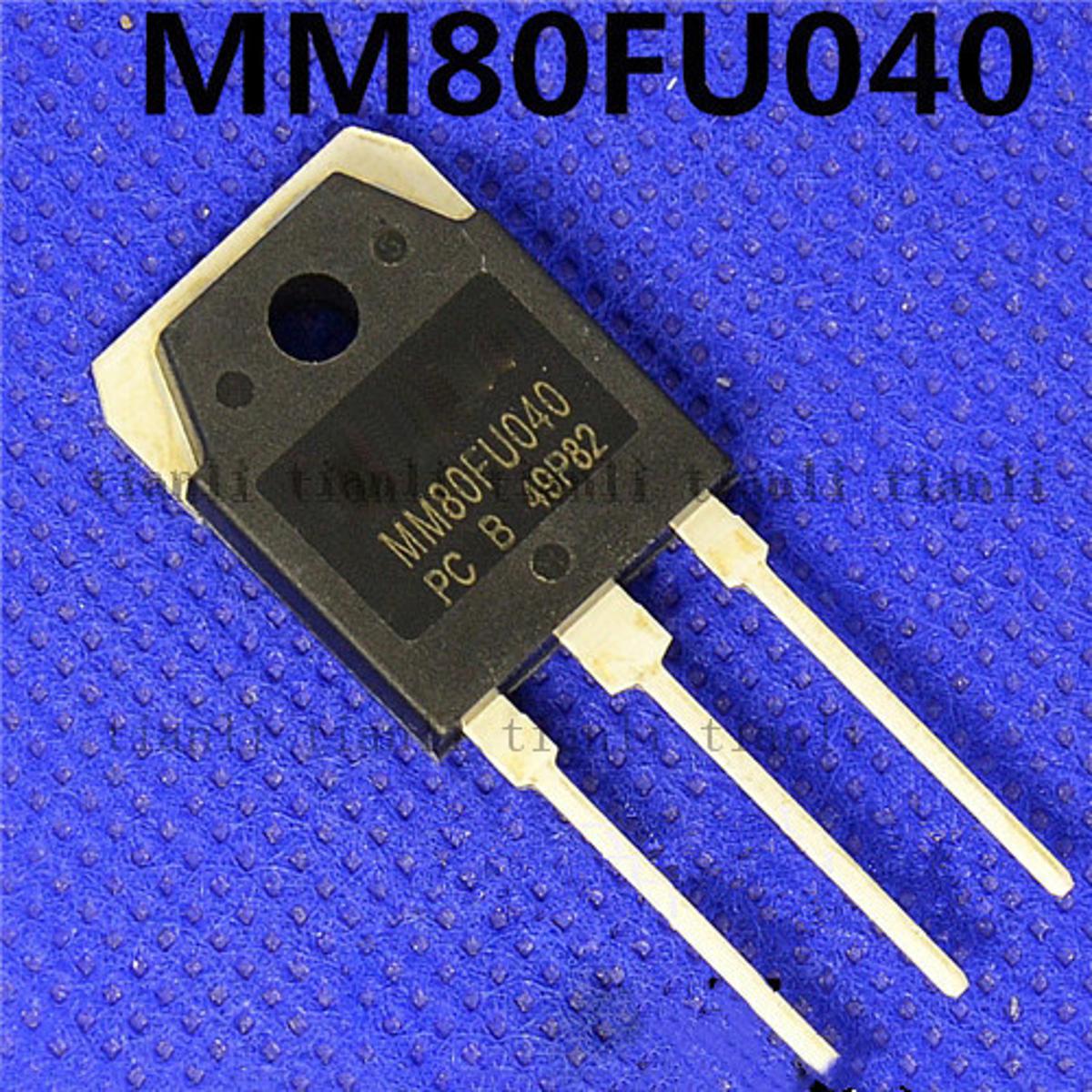 Picture of MM80FU040 80FU040 80040 80U040 DIODE MOSFET Transistor 80A 400V TO-3P 3 Pin Leads Fast Recovery Diode Switching Power Supply Transistor MOSFET - Multi Plug
