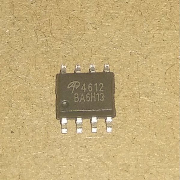 Picture of SMD AO4612 AO MOSFET SMD 4612 MOSFET SOP8 8 Pin Leads IC Power MOSFET IC Chip - Multi Plug