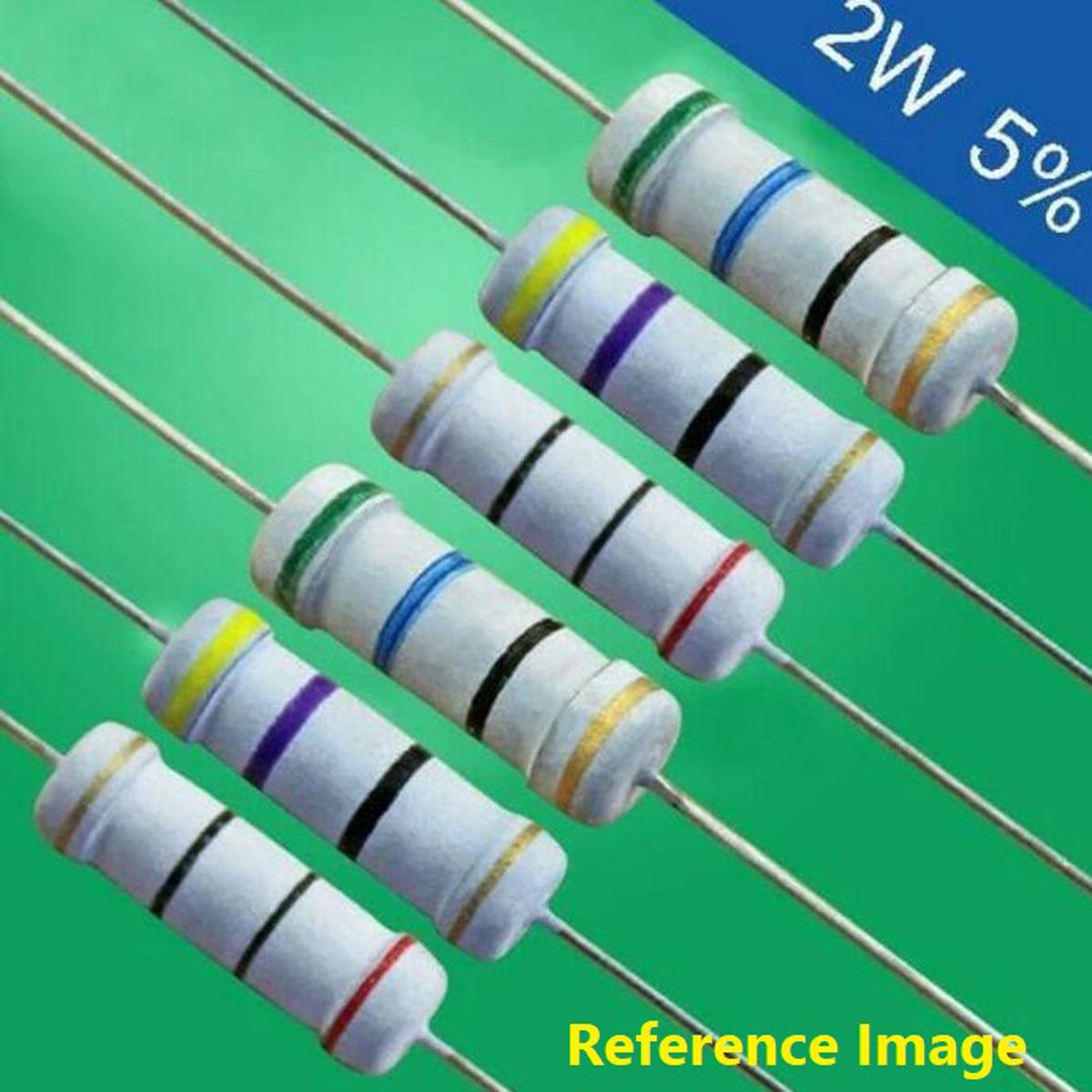 Picture of 10Pcs- 2Watt 15K Resistor 5% 15K Metal Film Resistor 15K Resistor 2W Resistance 2Watt Power Resistor 15K Ohm 5% Tolerance Fixed Resistors 2 Pin Leads