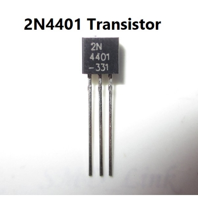 Picture of 10Pcs- 2N4401FT Transistor 2N4401 Transistor NPN 50V 0.8A 0.5W Power 3 Pin Leads General Purpose Transistor Switching 4401 Transistor TO-92 Package