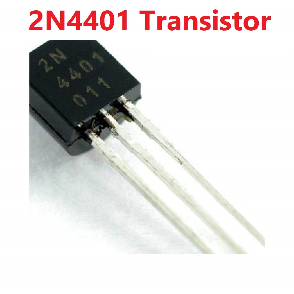 Picture of 10Pcs- 2N4401FT Transistor 2N4401 Transistor NPN 50V 0.8A 0.5W Power 3 Pin Leads General Purpose Transistor Switching 4401 Transistor TO-92 Package