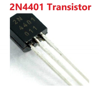 Picture of 10Pcs- 2N4401FT Transistor 2N4401 Transistor NPN 50V 0.8A 0.5W Power 3 Pin Leads General Purpose Transistor Switching 4401 Transistor TO-92 Package