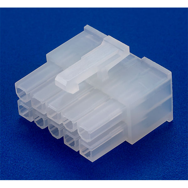 Picture of 5x2 Row AC 220V MALE FEMALE Socket 10 Pin Male Female 4.2mm Cable Wire Male Female Dual Row Housing Connector Transparent Nylon Plastic Header Lock Type