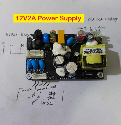 Picture of Circuit 12V 2Amp DC Circuit Adapters AC 220V To DC 12V 2A Switching Power Supply PCB Type Open Frame SMPS Chargers Adapters