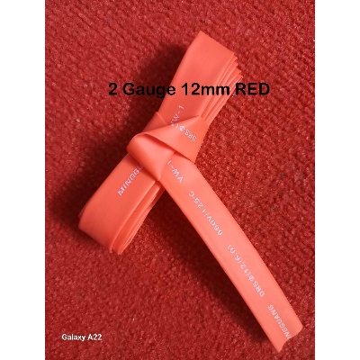 Picture of 2-Gauge 12mm RED Heat Shrink Tube 12mm Heat-shrink Tubing Shrinkable Wrap Wire Cables Sleeve Set Heat Shrink Φ12mm Wire DIY Cables Connector Repair