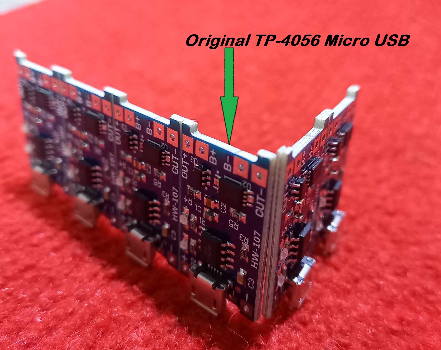 Picture of 5Pcs TP4056 TP-4056 TP 4056 5V 1A Micro USB Without Current Protection Charger Circuit Module Li-Ion Lithium Lipo 18650 AA AA Battery Charging Circuit Board Adapters
