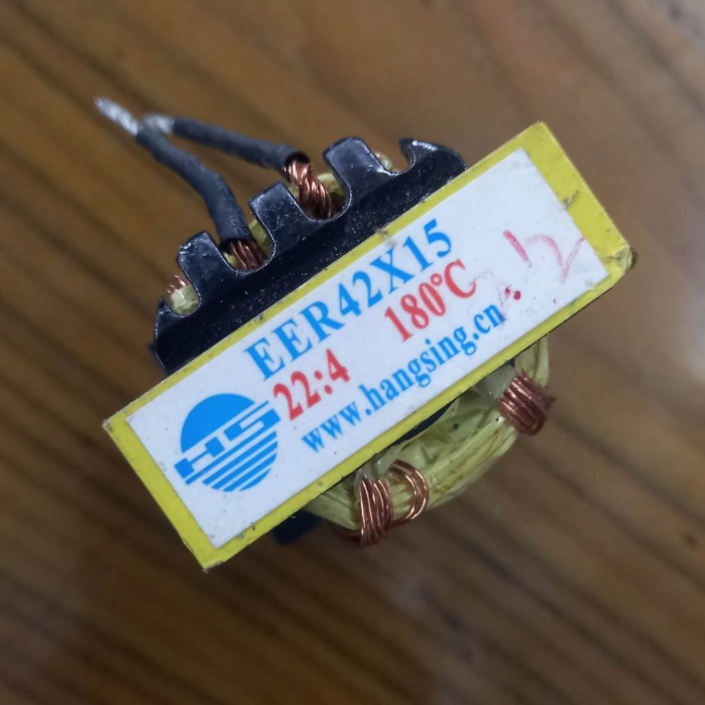 Picture of Three Part EER 42×15 TRANSFORMER 22:4 SPAREPART WELDING MACHINE INVERTER Choper Output DC 85V 180 Degree