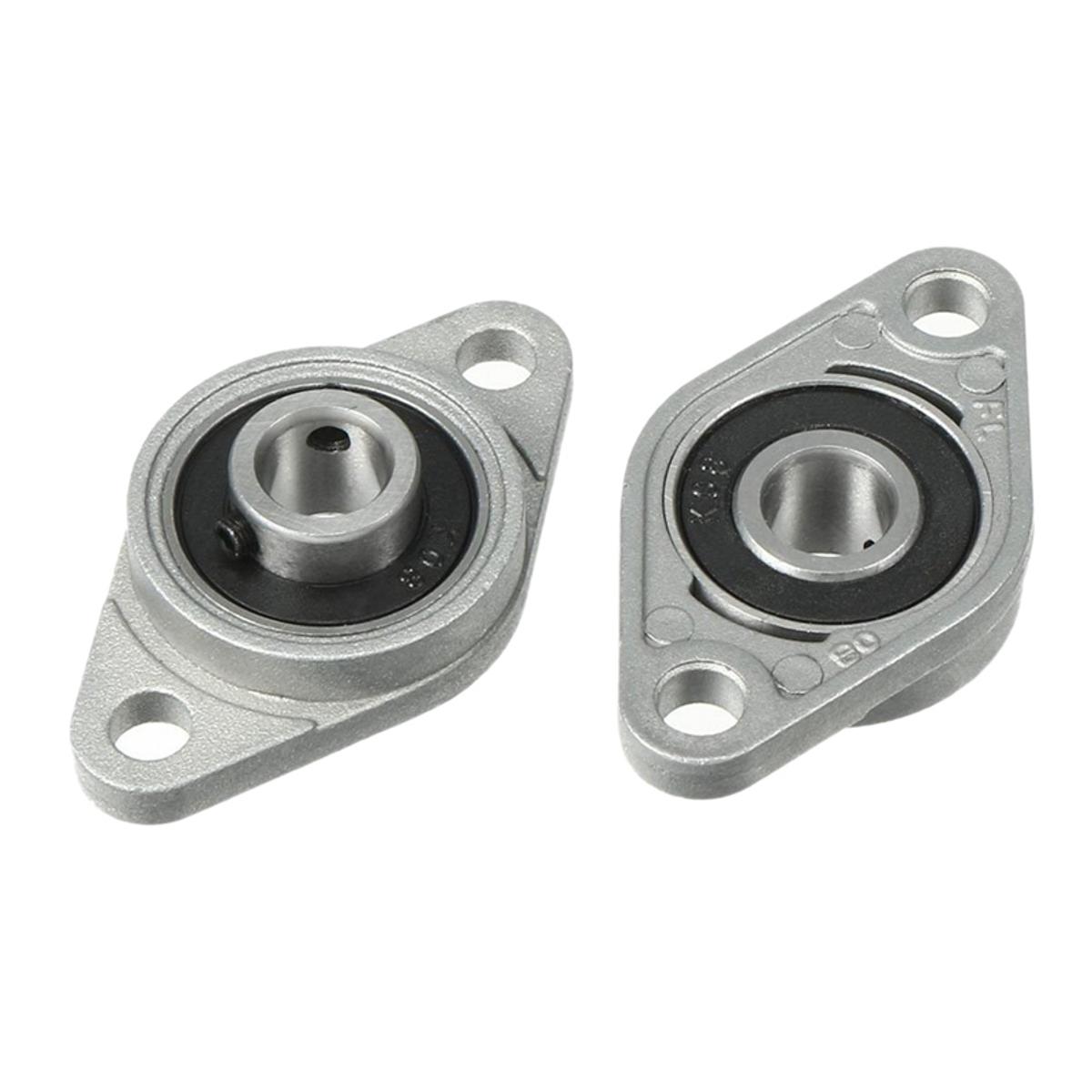 Picture of 2Pcs- Zinc Alloy KFL08 Pillow Flange Mounted Ball Bearing 8mm Bore Diameter For CNC Machine 3D Printer All Kinds Of Electronics Projects