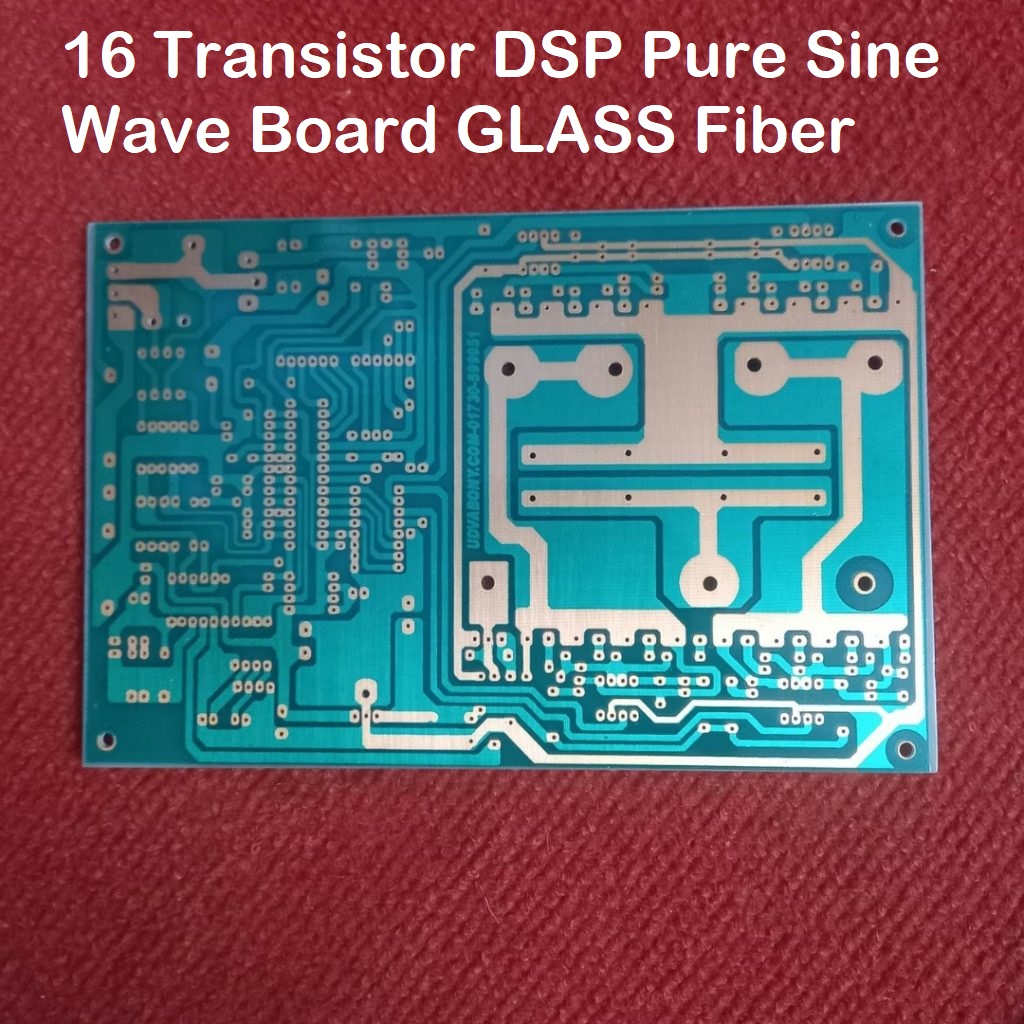 Picture of BANGLADESHI GLASS Fiber Copper Clad PCB DSP Pure Sine Wave Board 16 Transistor Single Layer DC 12V 800VA 650Watt For IPS UPS Leads