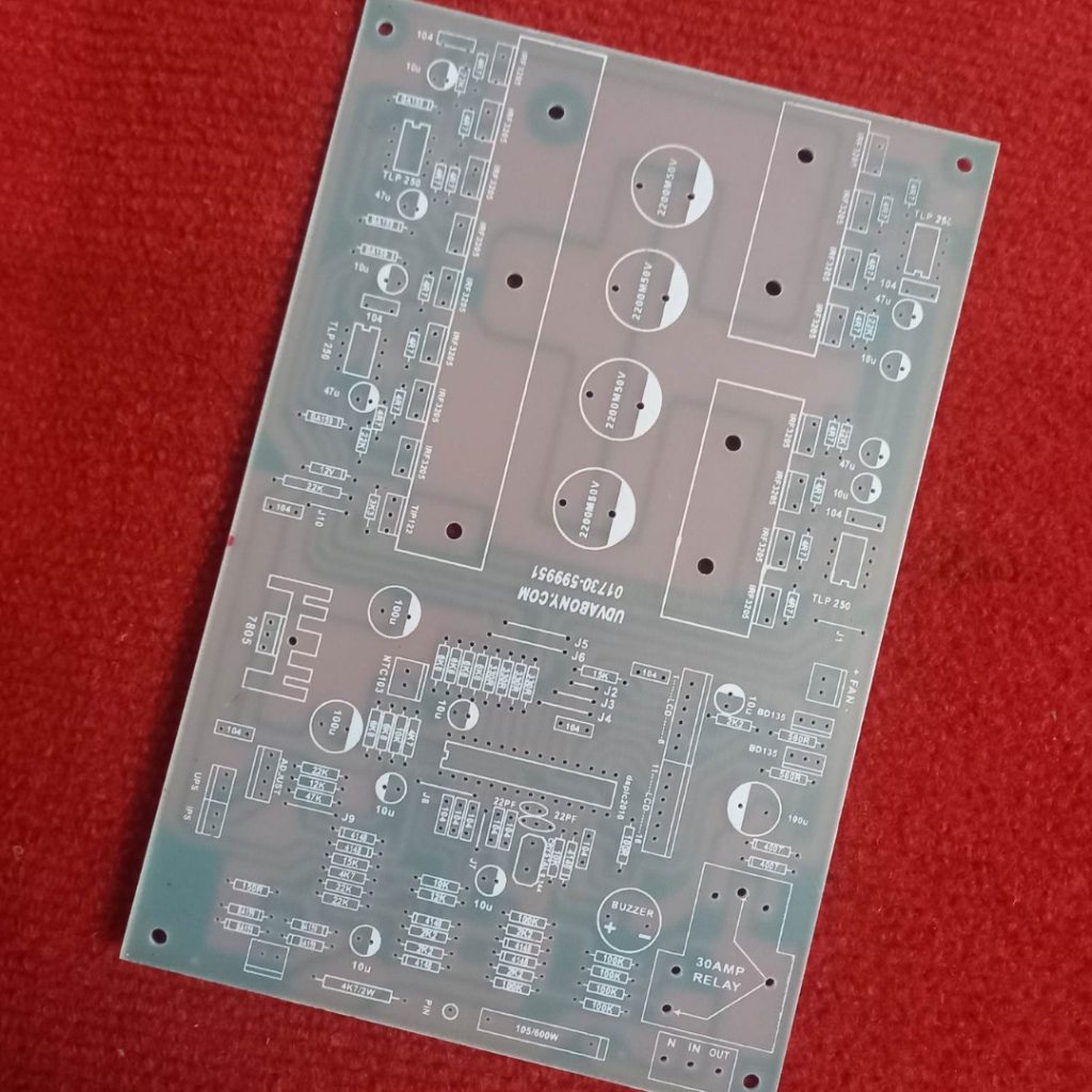 Picture of BANGLADESHI GLASS Fiber Copper Clad PCB DSP Pure Sine Wave Board 16 Transistor Single Layer DC 12V 800VA 650Watt For IPS UPS Leads