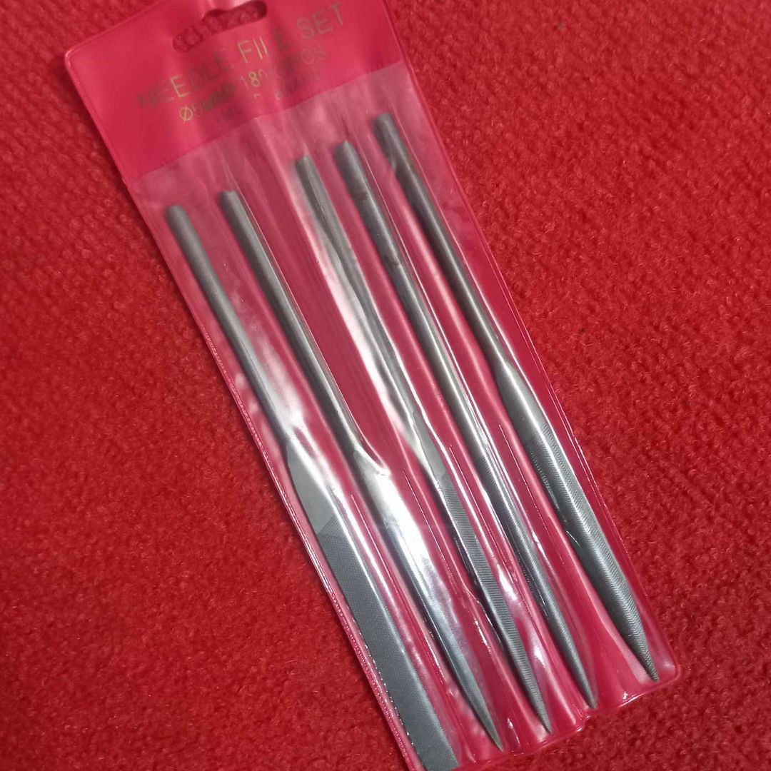 Picture of Premium Quality - 180mm Metal NEEDLES FILE Set 5Pcs 5x180mm Needle File Set Glass Stone For Metal Ceramic Glass Stone - Trend and Need full
