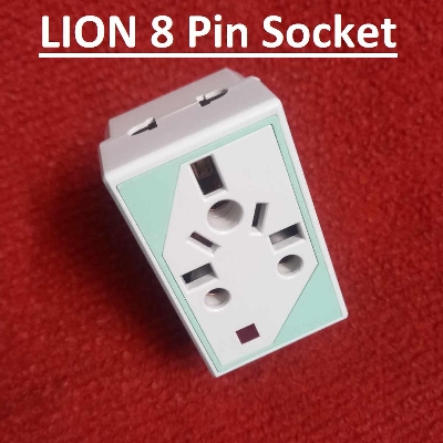 Picture of LI-ON Power Fuse Socket AC 250V 16A 2 Pin Power Plug To 3 Way 5 Point Socket Converter With LED Indicator Electrical Multi Socket Plug Adapters