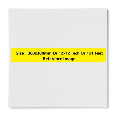 Picture of WHITE 2mm Acrylic Sheet 2mm White Plastic Sheet 2mm Thick Acrylic Sheets Cutting Size 300x300mm Or 12×12 Inch Or 1×1 Feet 12 Inch Acrylic Sheet White Perspex Acrylic Sheet 2mm White Acrylic Plexiglass