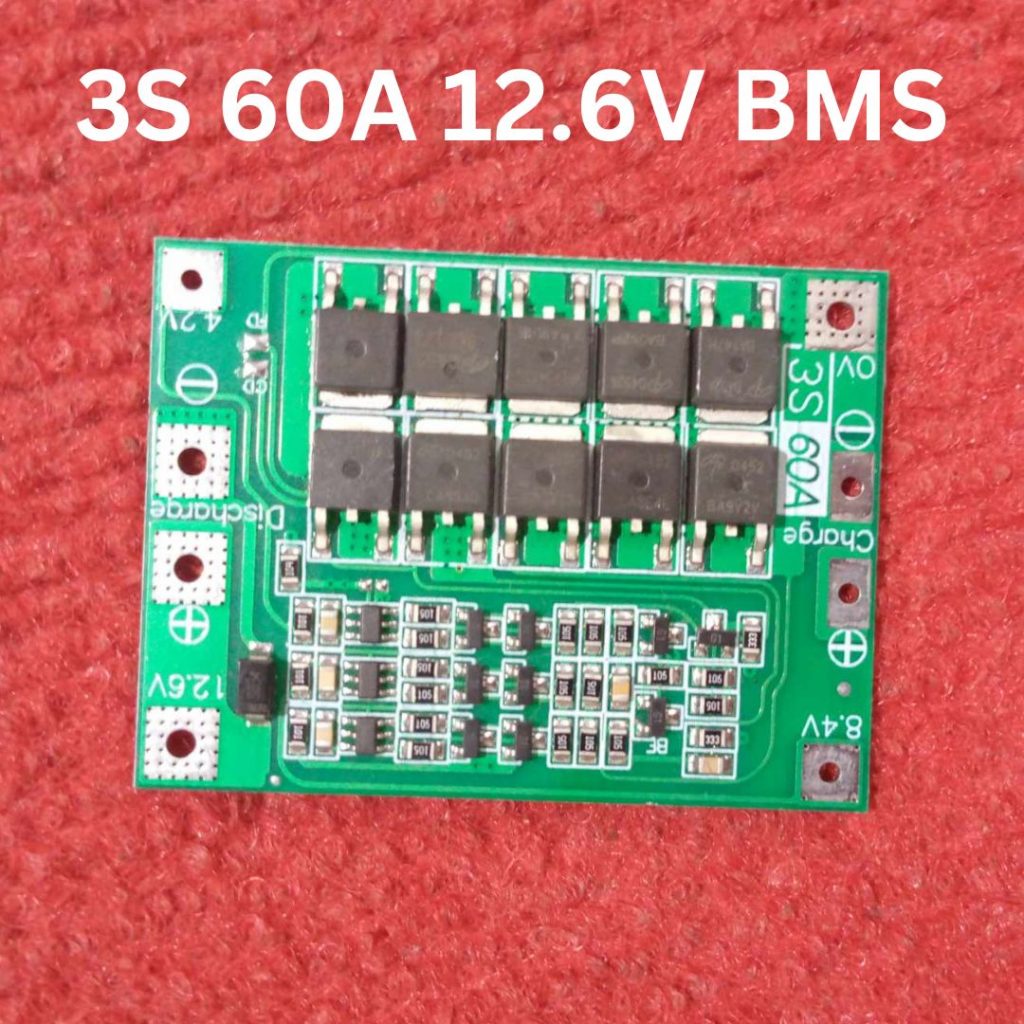 Picture of 60A 3S BMS Circuit 12V 60A Protection Circuit 12V BMS 60A 11.1V 12.6V 18650 AA AAA Lithium Battery Charger Board 3S 60A BMS Circuit